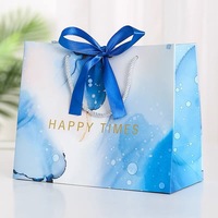 Sac en papier d'emballage cadeau personnalisé de luxe avec ruban