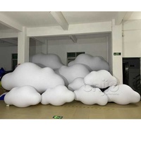 Ballon géant en PVC Nuage Hélium LED Illuminé Nuages gonflables colorés pour la décoration d'événements