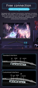 Moniteur de jeu incurvé <span class=keywords><strong>27</strong></span> <span class=keywords><strong>pouces</strong></span> 2K <span class=keywords><strong>WQHD</strong></span> 2560*1440P 165/180Hz Réponse rapide 1ms Anti-lumière bleue Écran PC Type LCD - Product Image 6