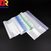 Sac et pochette de rangement en plastique givré écologique et durable avec fermeture éclair double, résistant à l'humidité, réutilisable, pour la conservation des aliments
