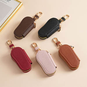 <span class=keywords><strong>Porte</strong></span>-clés Portable <span class=keywords><strong>porte</strong></span>-clés sac couleur unie litchi motif en cuir clé de <span class=keywords><strong>voiture</strong></span> portefeuille femme de ménage clé organisateur pochette pour hommes femmes - Product Image 5