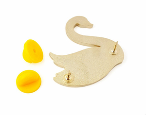 Mới Đến Trắng Thiên Nga Men Ve Áo Pin Bán Buôn Kim Loại Thủ Công Động Vật Thiết Kế Pins Quần Áo Huy Hiệu Tùy Chỉnh Logo Cứng Men Pins Thiên Nga - Product Image 6