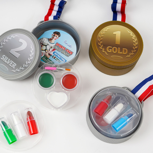 Bâton de peinture de visage de sport or argent peinture de guerre pour les jeux OEM médaille thème maquillage - Product Image 5