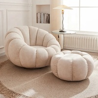 Canapés de style minimaliste, meubles de salon, fauteuils de salon, meubles d'intérieur modernes, canapé en forme de citrouille