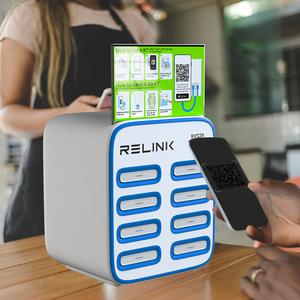 Station de recharge portable à 8 emplacements pour la location de batteries externes, sortie 30W, offre une charge rapide pour les téléphones mobiles 3C, distributeur automatique - Product Image 1