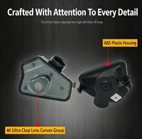 Projecteur de lumière de bienvenue HD pour rétroviseur de voiture, tapis de projection pour Mercedes C E A B S GLA W204, lampe de courtoisie LED
