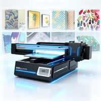 Nouvelle machine d'impression UV 6090 entièrement automatique à 3 têtes XP600 CMYKW Plus Vernis, impression en un seul passage, effet relief pour tasses, étiquettes en cristal et rouleaux