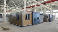 Maison conteneur pliable de haute qualité, très vendue aux États-Unis, 20 pieds, 40 pieds, 2 chambres avec salle de bain, maison conteneur extensible