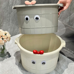 Wao Home Use Deep Foot Bath Tub Plastic Insulated <b>Round</b> Massage <b>Basin</b> For Relaxation And Health Care - Product Image 1