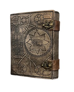 Libro de los Muertos Hamunaptra Hecho a Mano, Grimoire Egipcio en Relieve, Diario de Hechizos de Bruja, Libro de Tapa Dura, Libro de las Sombras - Product Image 1
