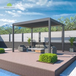 Belvédère de jardin moderne étanche en Aluminium, Kits de toit de Pergola d'extérieur en Aluminium - Product Image 2