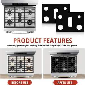 Couvertures de brûleur de poêle antiadhésives et lavables-couvertures de poêle réutilisables dessus de cuisinière à gaz pour samsung Gas Rage - Product Image 6