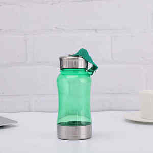 Linda Botella de Agua de Plástico Reutilizable, Antiderrames, Segura para Alimentos, Impermeable, de Gran Capacidad, para Estudiantes, Deportes, Fitness, Bebidas de Verano - Product Image 3