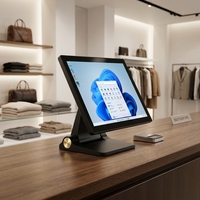 Terminal Punto de Venta con Pantalla Táctil de 15.6 Pulgadas, Windows 10 Pro, Intel I5, Wi-Fi, Bluetooth, Caja Registradora Profesional para Comercio Minorista y Restaurantes