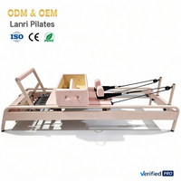Mesin Reformer Pilates Aluminium Pink Korea, Mesin Reformer Pilates Komersial, Reformer Pilates Profesional