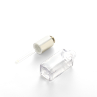 Vente en gros de compte-gouttes à bouton-poussoir de 18mm avec pipette en verre compte-gouttes à bouteille en or argenté