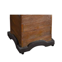 Table de jardin élégante avec foyer au propane, colonne de foyer au gaz 40000 BTU, design autoportant écologique pour terrasse décorative