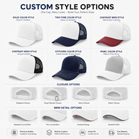 Gorra Trucker de 5 Paneles al por Mayor, con Logotipo Personalizado, Gorra de Malla Promocional, Ajustable, con Cierre a Presión, para Hombres, Mujeres y Eventos Deportivos