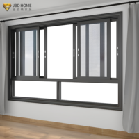 Fenêtres coulissantes en aluminium pour maisons, vente en gros d'usine, fenêtres coulissantes en alliage d'aluminium, écoénergétiques, taille personnalisée pour projets de villas