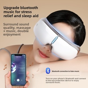 מסכת עיניים מתקפלת חכמה עם קומפרס חם, מעסה, סוללה מובנית 1000mAh, ניתוק חשמל אוטומטי, רטט כרית אוויר, טיפול בעיניים - Product Image 5