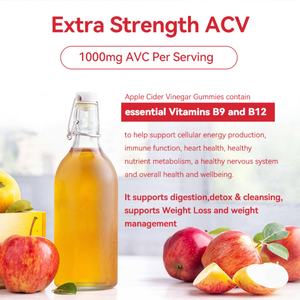 Vente en gros Chinaherbs, vente directe, gommes au vinaigre de cidre de pomme 100% naturelles, végétaliennes, gommes pour perdre du poids - Product Image 6