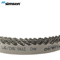 Lame de scie à ruban industrielle KIJARO M42 HSS X32 soudée au laser, épaisseur de coupe 0,035, pour scierie, démontage de palettes en bois, OEM