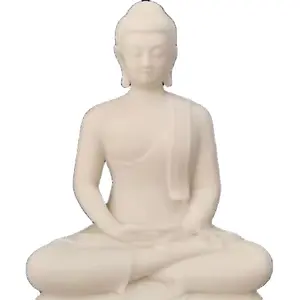 Customized Natural Marble Stone Buddha Statue Elegant Sculpture Statues