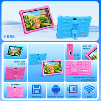 B96 Çocuk Tablet PC Yeni Model Toptan Satışta 7 inç WiFi Çift Çekirdekli 128GB Hafızalı Öğrenme ve Ders Çalışma Makinesi Çocuklar İçin Npad