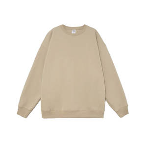 Heavyweight Autumn High Quality Sweatshirt 400GSM 100% Cotton French Terry Oversized Unisex Pullover Custom Logo Plain Dyed - Product Image 2