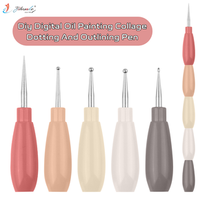 Stylos à pointe détachable colorés en gros, 5 en 1, pour <span class=keywords><strong>collage</strong></span>, pointillage <span class=keywords><strong>et</strong></span> contour, pour la peinture numérique à l'huile DIY - Product Image 4