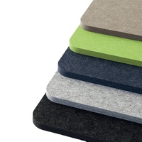 Panneau mural acoustique en feutre polyester insonorisant, facile à découper, panneau acoustique en PET, panneaux acoustiques en polyester recyclé