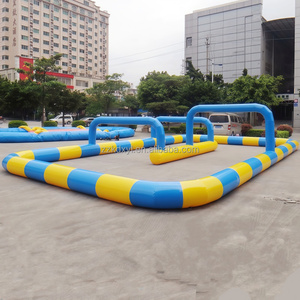 Pista de Carreras Inflable Comercial, Pared de Valla Personalizable de Fábrica, Pista Inflable para Go Karts de Derrape para Eventos Deportivos a Gran Escala - Product Image 4