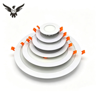 Plafonnier LED Rond Ultra Mince en Gros pour Usine, 3W à 24W, Encastré Intérieur, 3 Températures de Couleur, Spot Dimmable