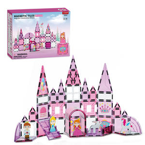 Blocs de construction magnétiques 3D en forme de château congelé de haute qualité, jouets en plastique pour enfants, certifiés CPC EN71, plusieurs ensembles, éducation STEM - Product Image 1