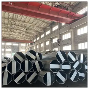 JSHP-poste <span class=keywords><strong>de</strong></span> metal <span class=keywords><strong>para</strong></span> línea <span class=keywords><strong>de</strong></span> transmisión, poste eléctrico <span class=keywords><strong>de</strong></span> acero galvanizado en caliente, 6-18m - Product Image 3