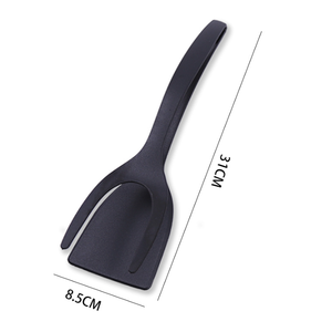 Utensilio de agarre y pinzas abatibles espátula <span class=keywords><strong>para</strong></span> bistec, tortitas, huevos, freír 2 en 1, espátulas de cocina, utensilios de cocina - Product Image 6