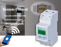 Medidor de Energía Inteligente Wifi Mqtt para Riel DIN, Bidireccional, Monofásico, Prepago, Digital, para Apartamentos
