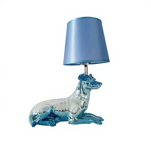 <span class=keywords><strong>Lampe</strong></span> de table en résine personnalisée, design nordique, artistique, créative, peinte à la main, chien <span class=keywords><strong>berger</strong></span>, pour chambre à coucher, restaurant, boutique - Product Image 1