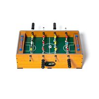 Jeu de table multifonctionnel 5-en-1 en bois : billard, football de table, tennis de table, échecs, dames – Interaction parent-enfant, deux joueurs