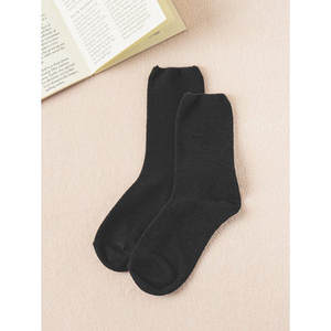 GGRN Chaussettes de cheville noires pour dormir Longueur de l'équipage jetable Nylon respirant Logo personnalisé imprimé Design Taille libre Épaisseur fine - Product Image 1