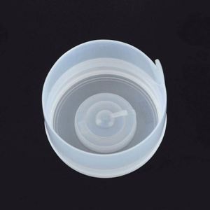 Couvercle en plastique à visser pour gobelets avec languette de traction, réutilisable, anti-déversement, fermeture à nervures - Product Image 3
