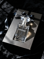 Bouteilles de parfum en verre carrées de 100ml vides avec bouchon couronne diffuseur de roseau prêt boîte de parfum unique de haute qualité