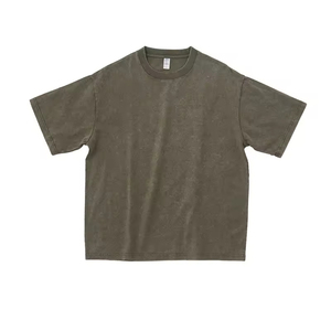 T-shirt vintage délavé à l'acide de haute qualité, OEM, personnalisé, 100% coton, ample, oversize, t-shirt vintage - Product Image 6