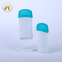Vente en gros de contenants ovales vides pour déodorant en stick de 50g et 80g, flacon en PP à ouverture facile, couleur personnalisée, cosmétique OEM/ODM, lotion
