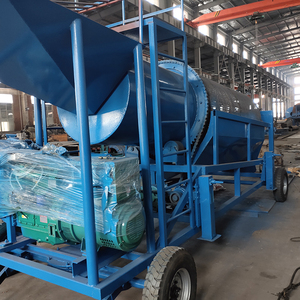 Điện thoại di động trommel màn hình đá cát sỏi Vàng khai thác mỏ ROTARY trommel trống cho Phù sa vàng rửa máy - Product Image 3