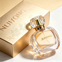 Flacon de parfum vide en verre transparent carré et arrondi de 30 ml, 50 ml, 100 ml, flacon pulvérisateur de parfum, usine d'origine OEM ODM, emballage de parfum