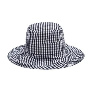 Modedesigner Custom Logo Überall bedruckte und bestickte Baumwolle Fisherman Bucket Hat Cap