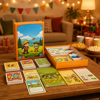 Production de jeux de cartes stratégiques pour enfants |   Jeu de société professionnel pour enfants avec accessoires complets