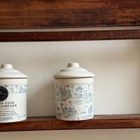Pot de rangement en céramique de style britannique avec couvercle hermétique, boîte de cuisine pour café, thé, sucre, biscuits, Pâques, bougies d'aromathérapie