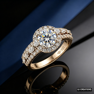 Anillo de Boda Personalizado de Oro Sólido S925/10K/14K/18K con Diamante Cultivado en Laboratorio de 1.0 Quilates, Corte Brillante, Calidad VVS-VS, para Fiesta - Product Image 4